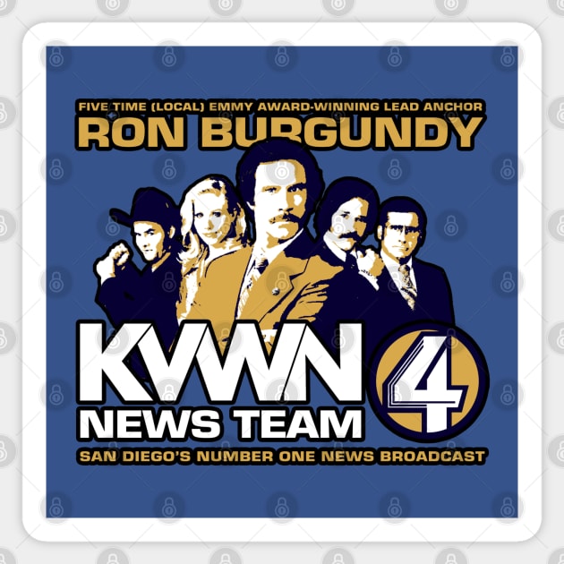 KVWN News Team 4 Sticker by RetroCheshire